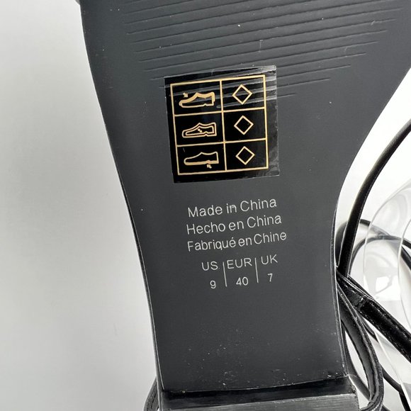 Who What Wear Zander Strappy Square Toe Sandals Blogger Favorite Flat Ankle Wrap - Picture 8 of 11